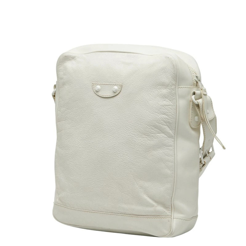 Balenciaga Reporter Crossbody Bag White Leather - Picture 2 of 8